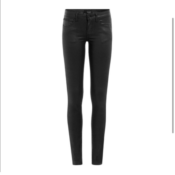 The Kooples Skin Black Skinny Coated Pants 25 - Picture 6 of 7
